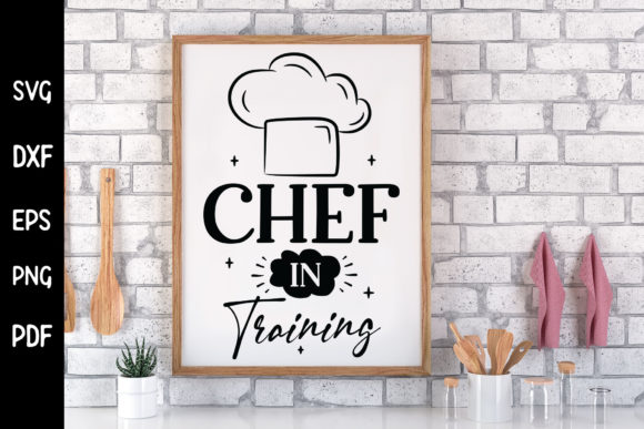 Chef in Training SVG for Crafts and Graphics