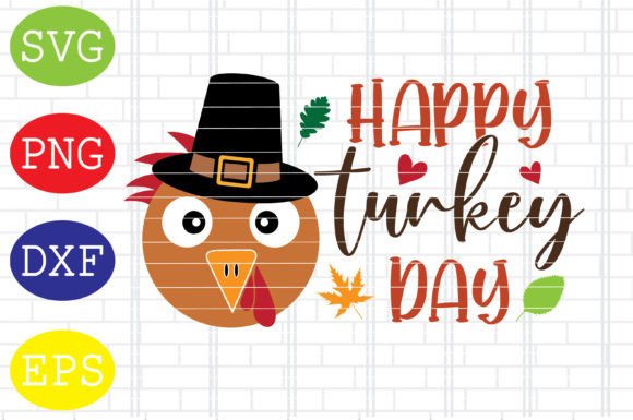 Happy Turkey Day Svg, Turkey Face Svg: A Graphic Asset for Seasonal Branding