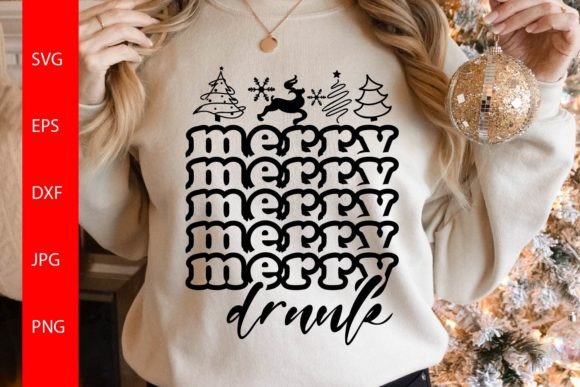 Merry Drunk I’m Christmas Graphics for Crafts