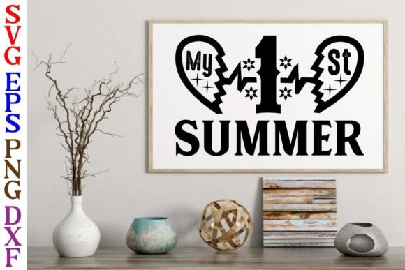 My 1 St Summer Svg Design for Crafts and Graphics
