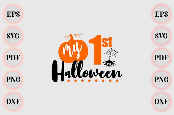My First Halloween Funny Gifts: A Graphic Design Asset for Playful Branding