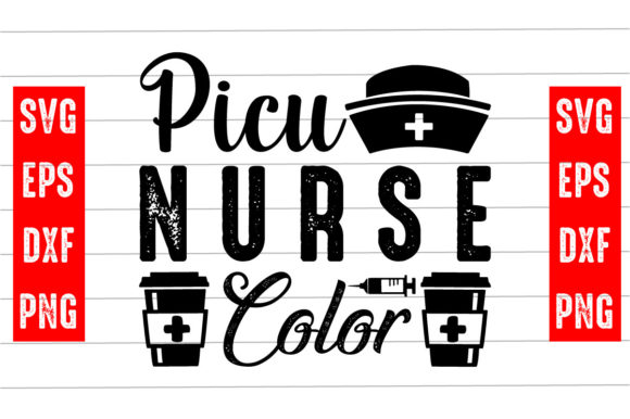 Picu Nurse Color Svg Design for Graphic & Craft Projects