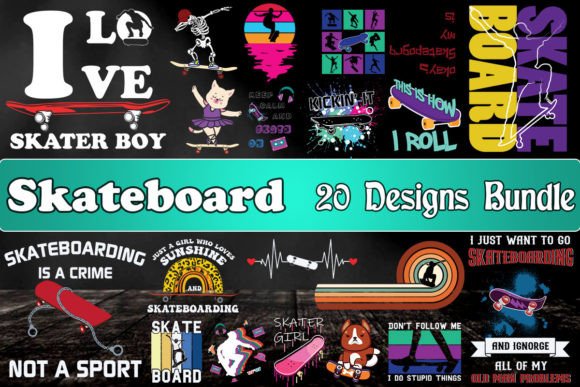 Skateboard Graphics for Crafts