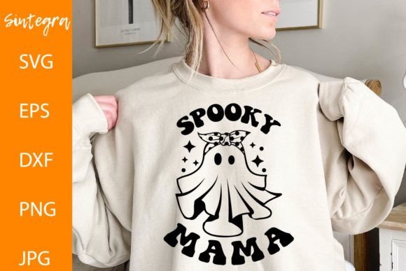 Spooky Mama SVG: A Graphic for Crafting Halloween Vibes
