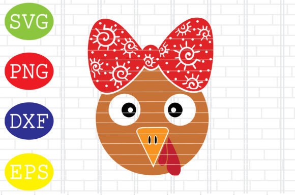 Thanksgiving Turkey Graphic for Crafts and Graphics