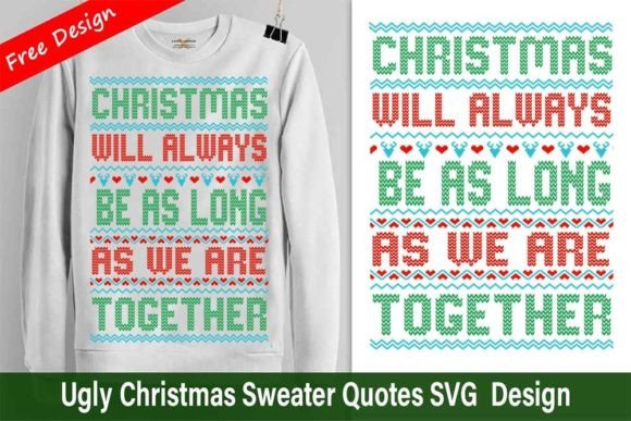 Ugly Sweater SVG File Free