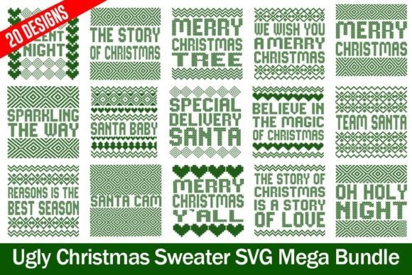 Vintage Ugly Sweater SVG Bundle for Graphics and Crafts